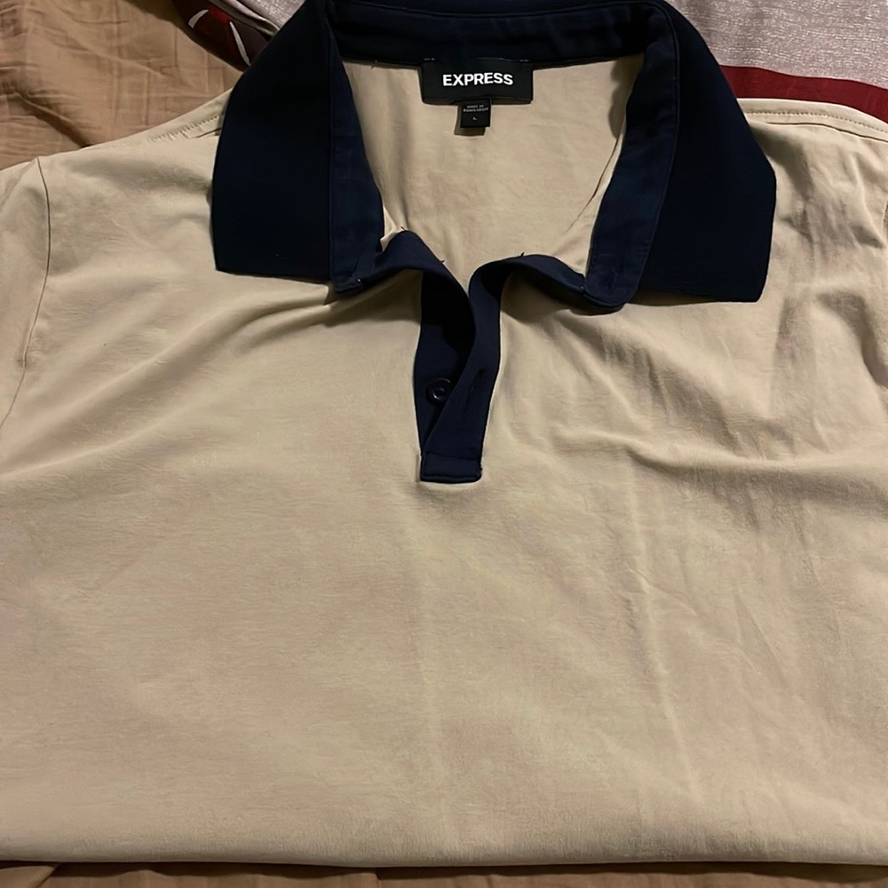 Express Tan/Blue Polo